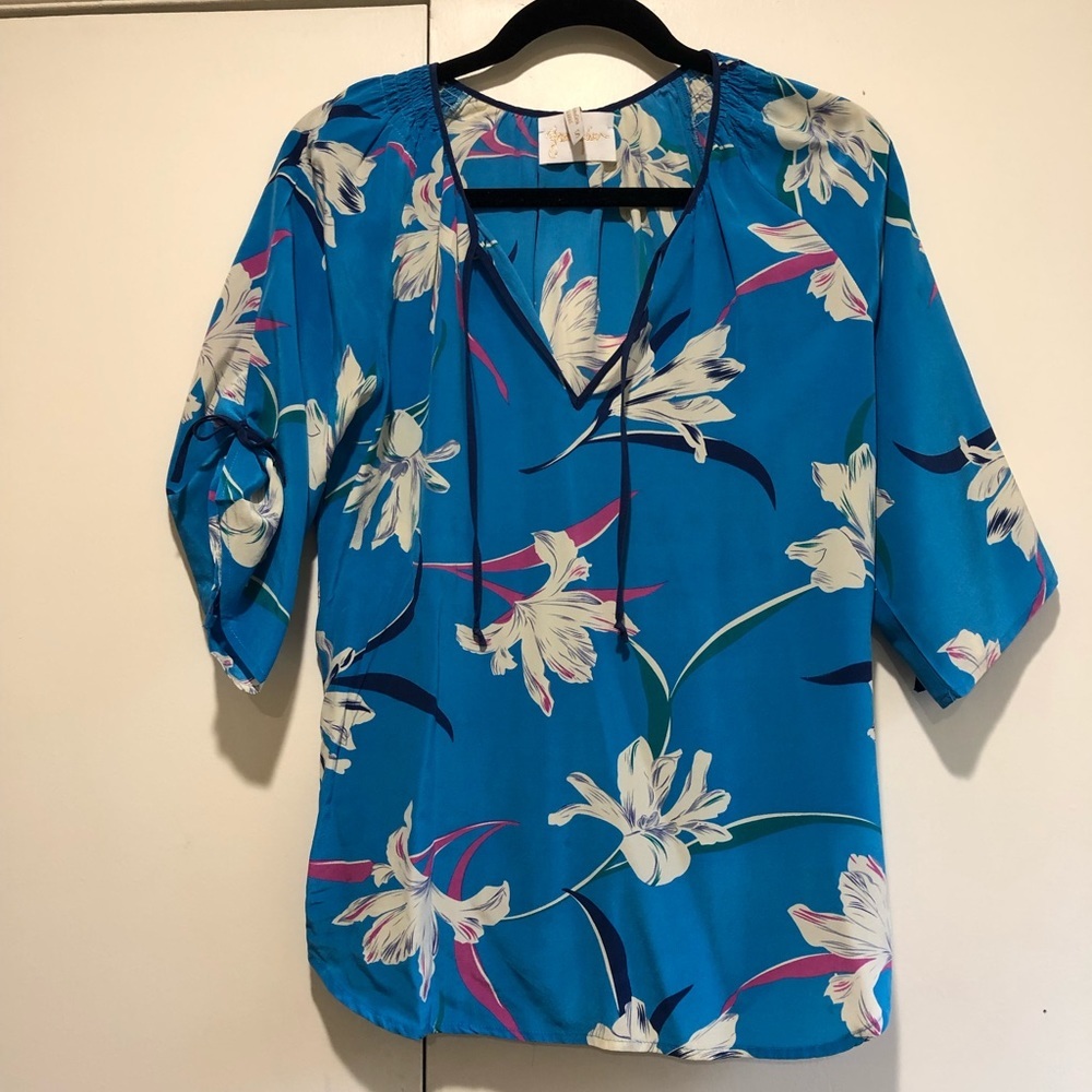 Yumi Kim Floral Silk Blouse, small
